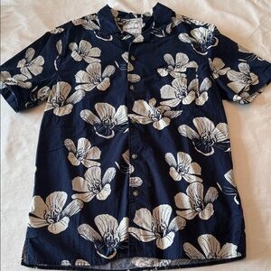 Goodfellow & Co Navy Floral Casual Button Down Shirt